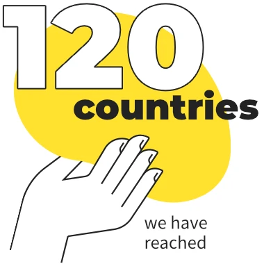 120 countries we have reached
